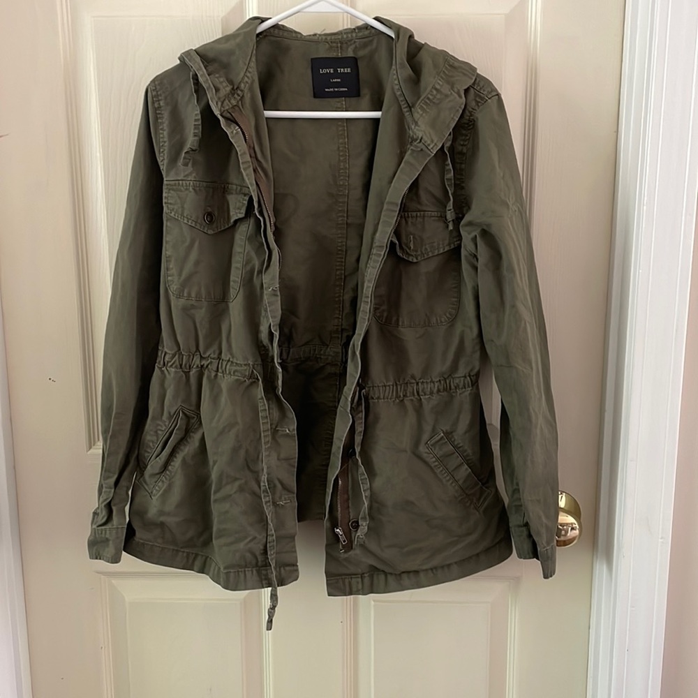 Button front utility jacket